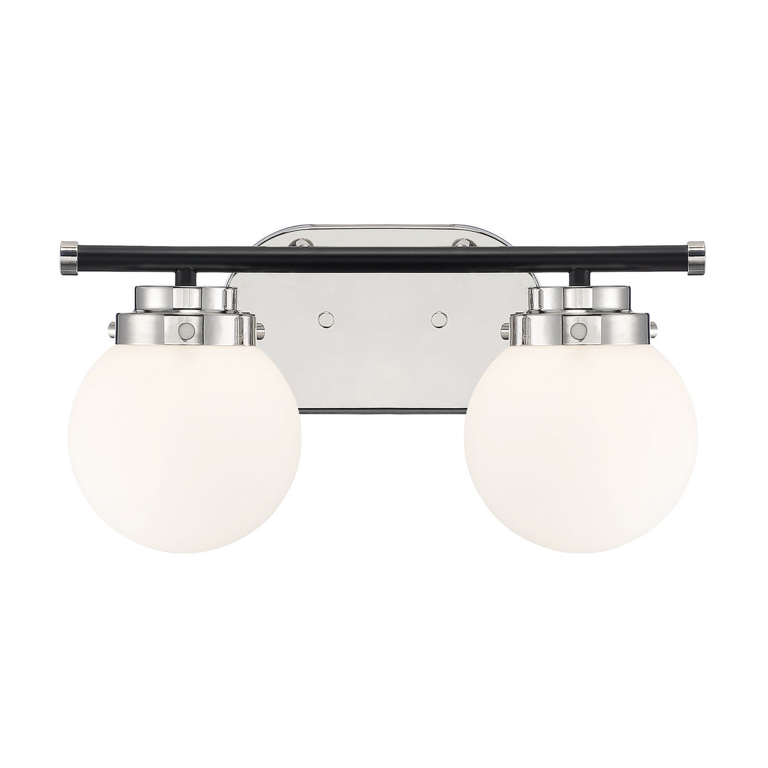 Designers Fountain Elle D232M-2B-PN Bath Vanity Light 15 in. wide - Polished Nickel