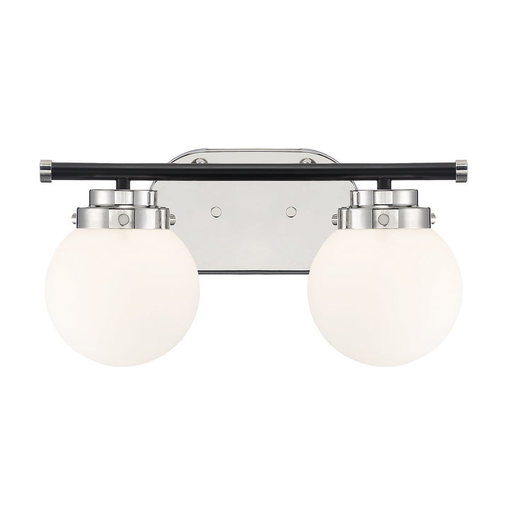 Designers Fountain Elle D232M-2B-PN Bath Vanity Light 15 in. wide - Polished Nickel