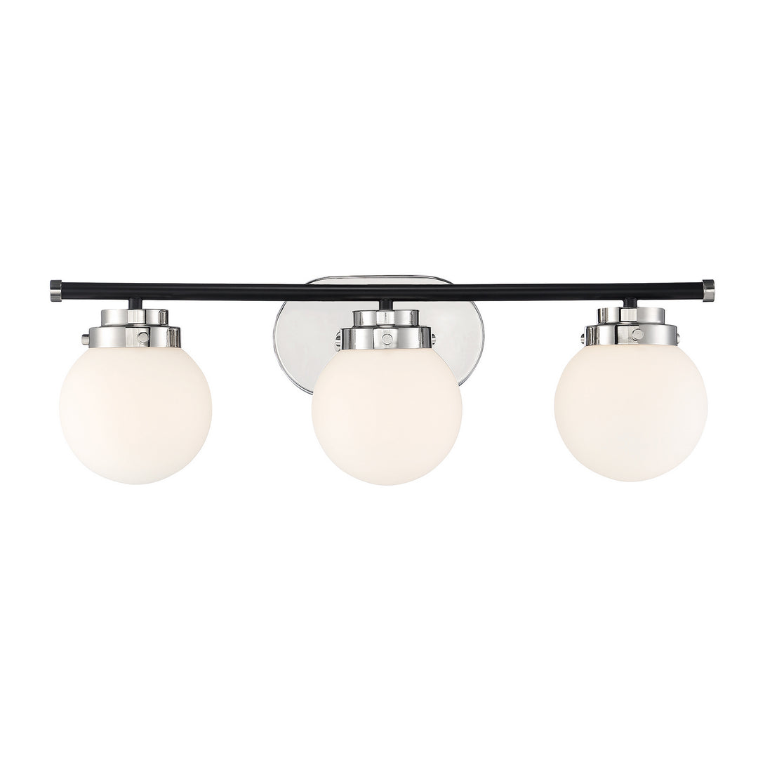 Designers Fountain Elle D232M-3B-PN Bath Vanity Light 24 in. wide - Polished Nickel