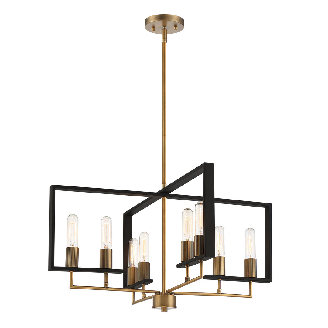 Designers Fountain Chicago PM D233M-8CH-OSB Chandelier Light - Old Satin Brass