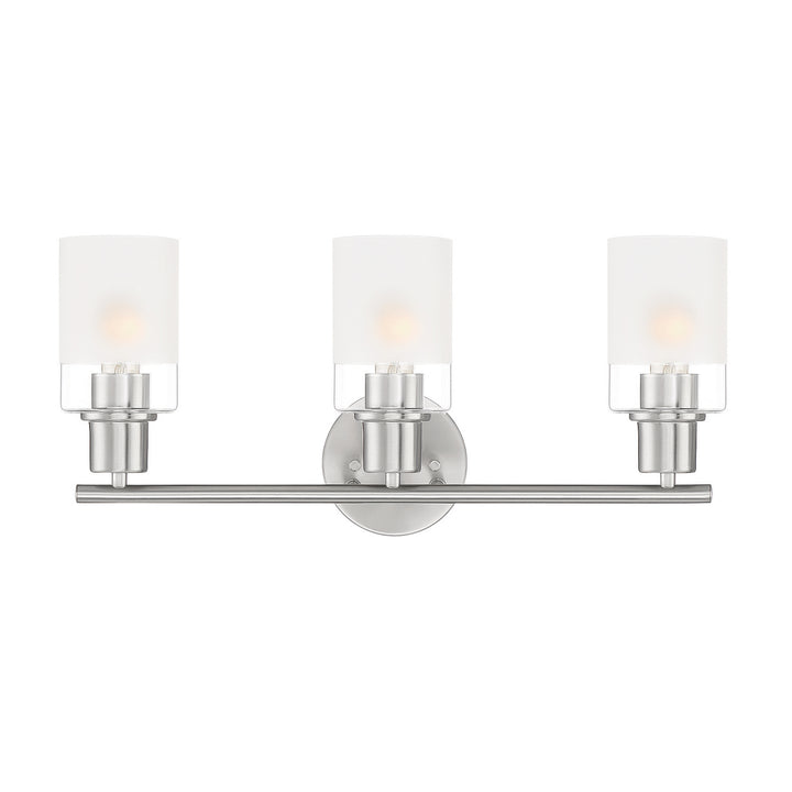 Designers Fountain Cedar Lane D236M-3B-BN Bath Vanity Light 22 in. wide - Brushed Nickel