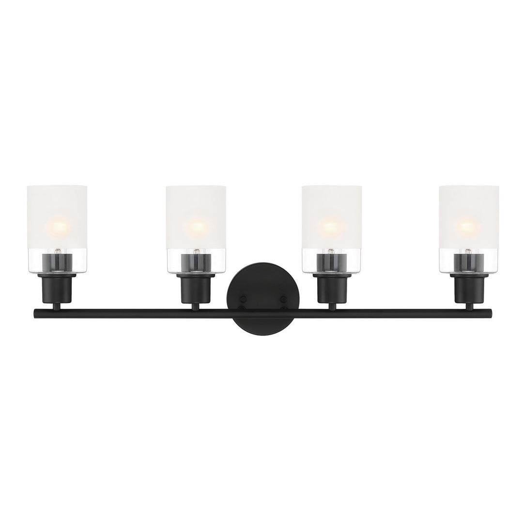 Designers Fountain Cedar Lane D236M-4B-MB Bath Vanity Light 31 in. wide - Matte Black