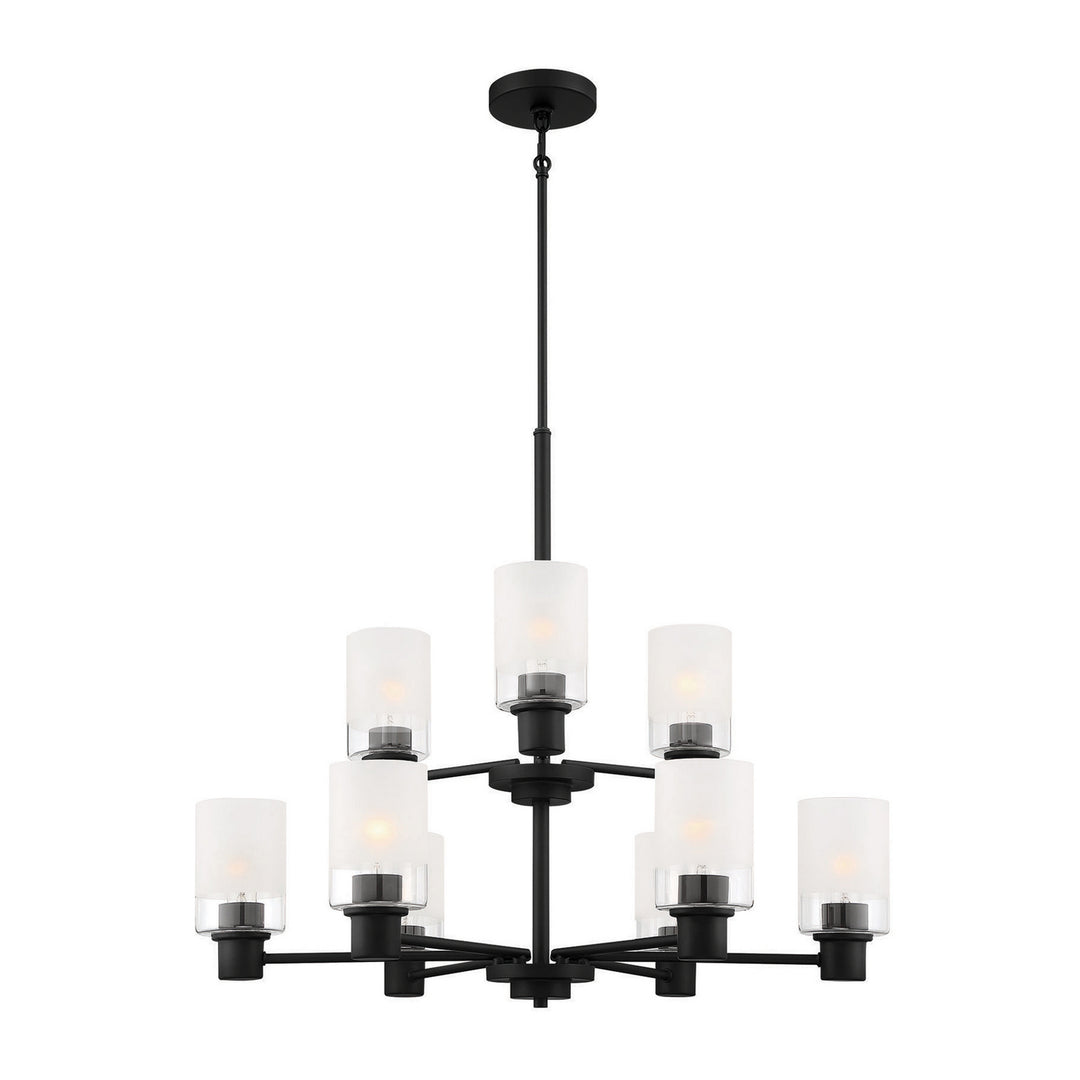 Designers Fountain Cedar Lane D236M-9CH-MB Chandelier Light - Matte Black