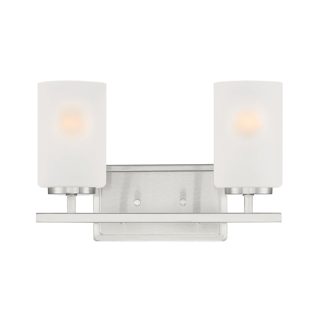 Designers Fountain Carmine D239M-2B-BN Bath Vanity Light 14 in. wide - Brushed Nickel
