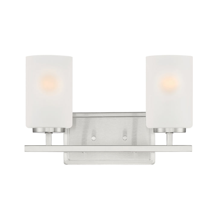 Designers Fountain Carmine D239M-2B-BN Bath Vanity Light 14 in. wide - Brushed Nickel