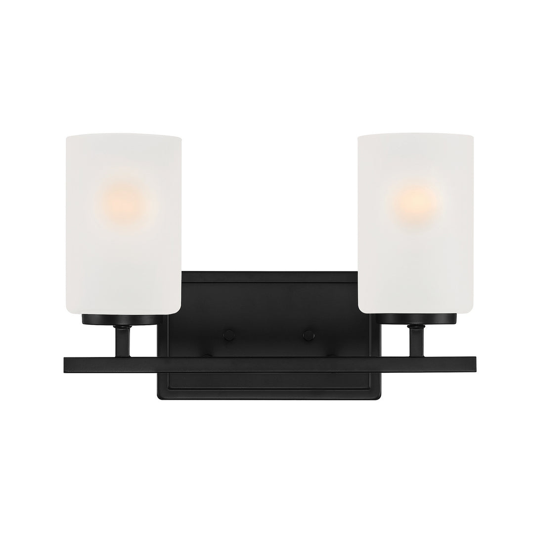 Designers Fountain Carmine D239M-2B-MB Bath Vanity Light 14 in. wide - Matte Black