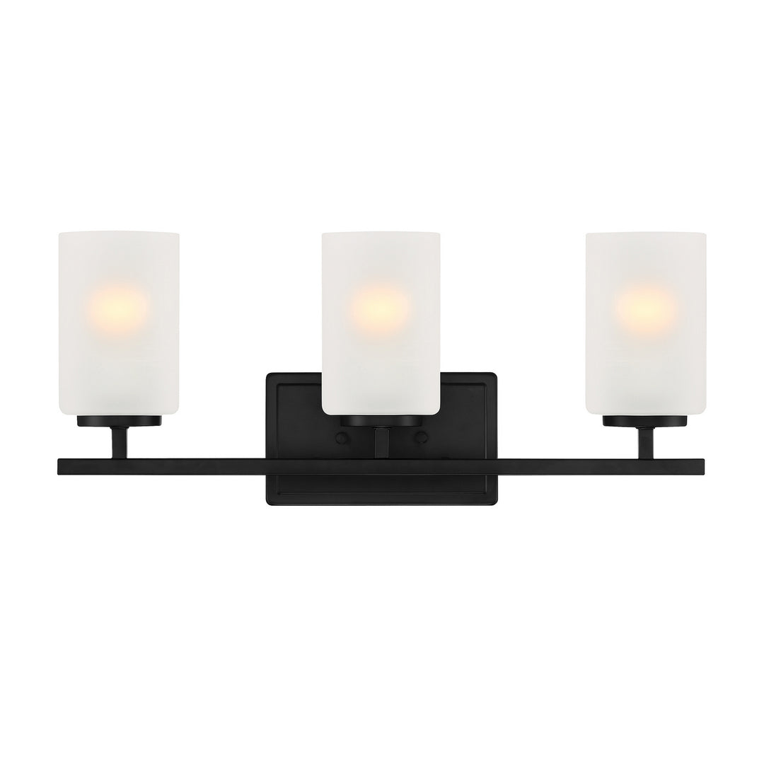 Designers Fountain Carmine D239M-3B-MB Bath Vanity Light 21 in. wide - Matte Black