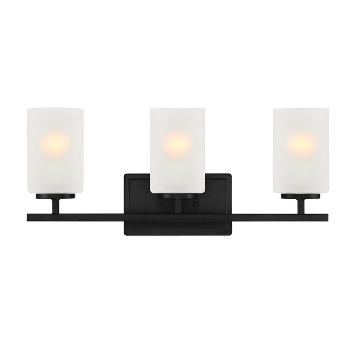 Designers Fountain Carmine D239M-3B-MB Bath Vanity Light 21 in. wide - Matte Black