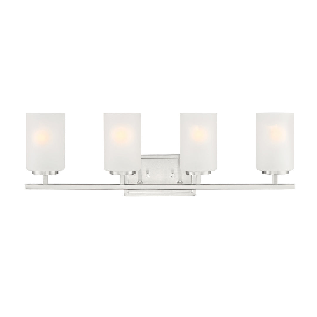 Designers Fountain Carmine D239M-4B-BN Bath Vanity Light 28 in. wide - Brushed Nickel