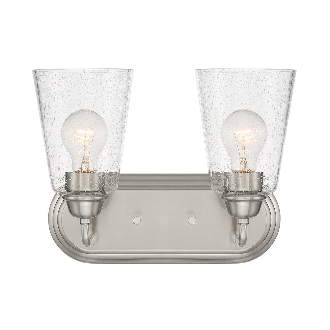 Designers Fountain Zane D241M-2B-BN Bath Vanity Light 13 in. wide - Brushed Nickel