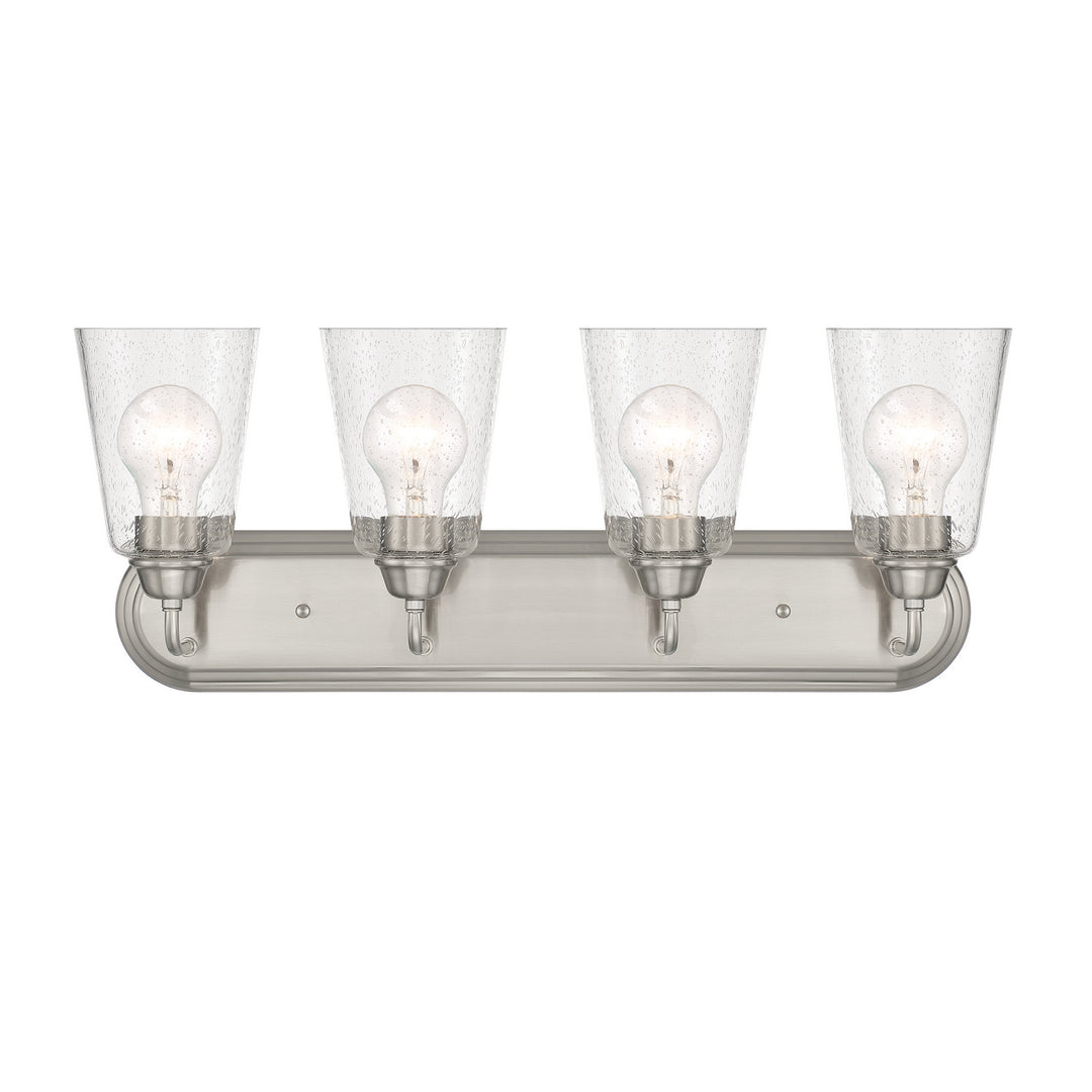 Designers Fountain Zane D241M-4B-BN Bath Vanity Light 26 in. wide - Brushed Nickel