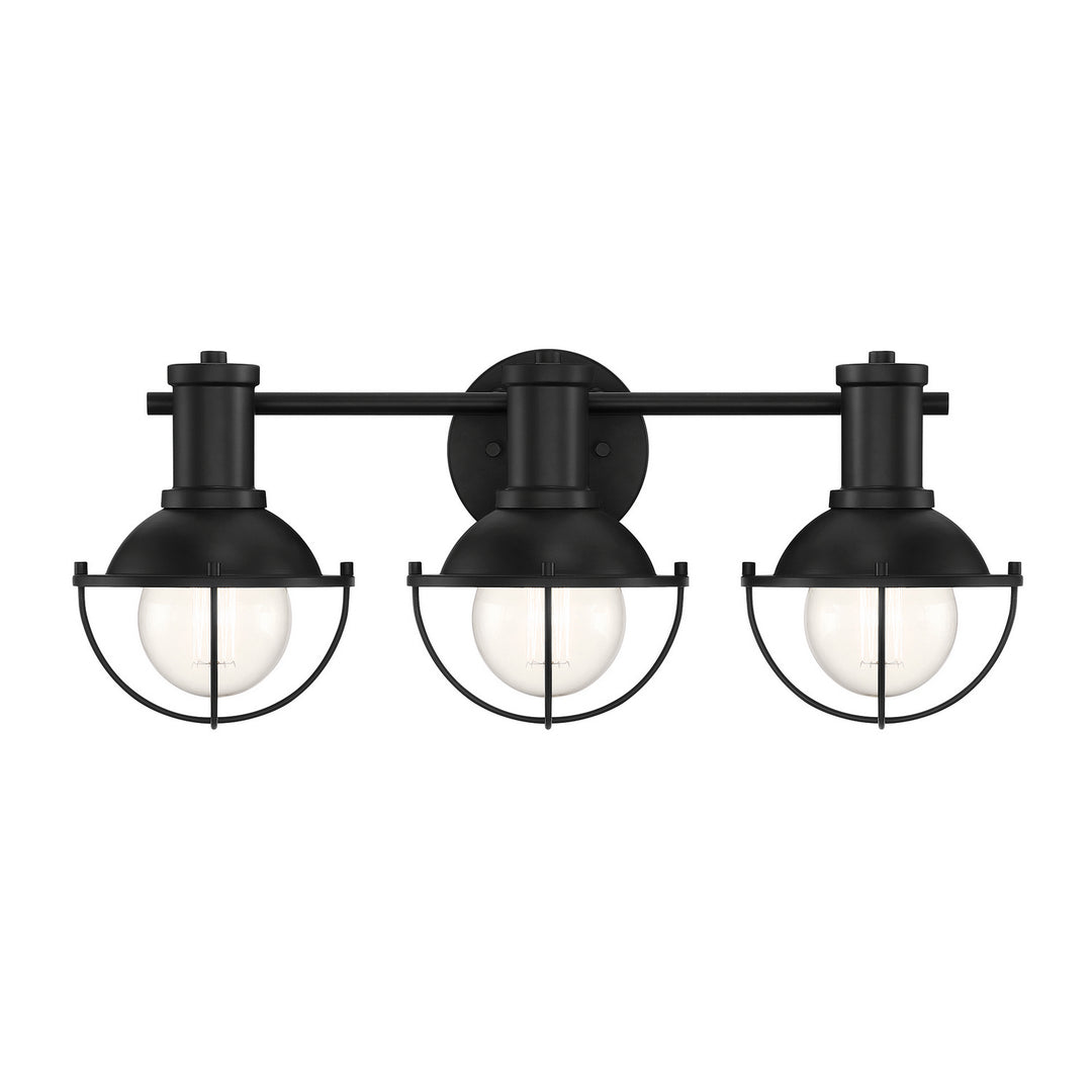 Designers Fountain Dalton D243M-3B-MB Bath Vanity Light 23 in. wide - Matte Black