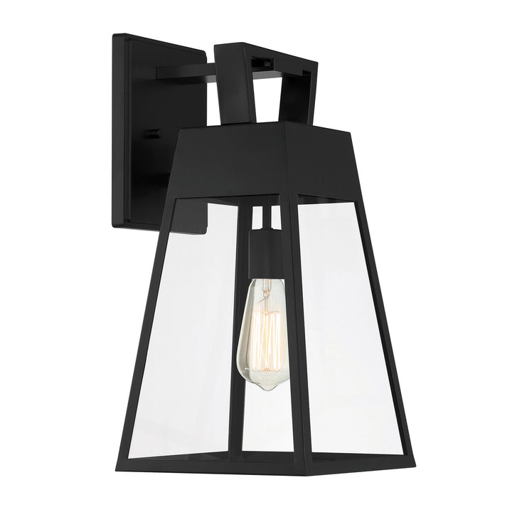 Designers Fountain D244M-9OW-MB Cooper One Light Wall Lantern Outdoor Black