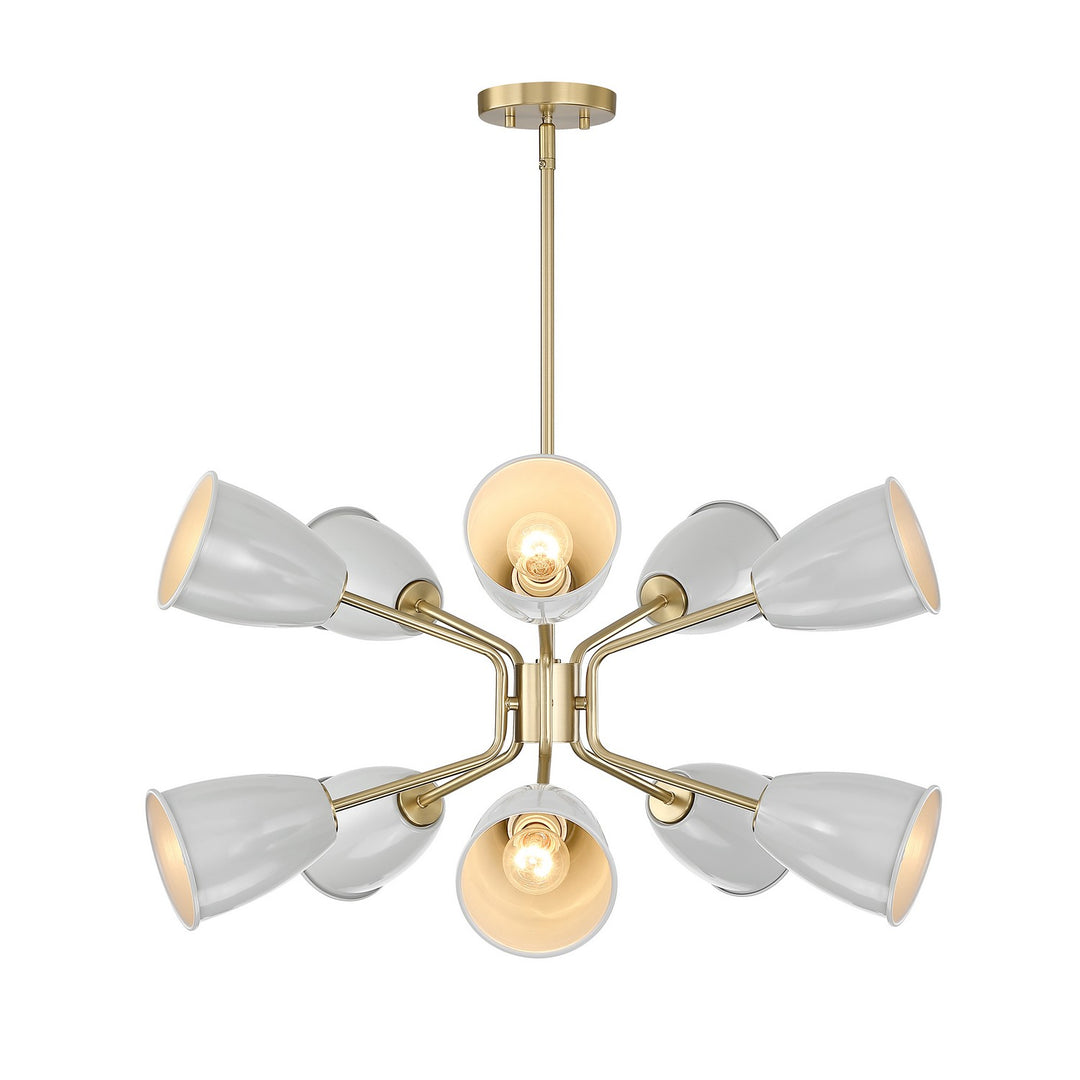 Designers Fountain Biba D287M-10CH-BG Chandelier Light - Brushed Gold