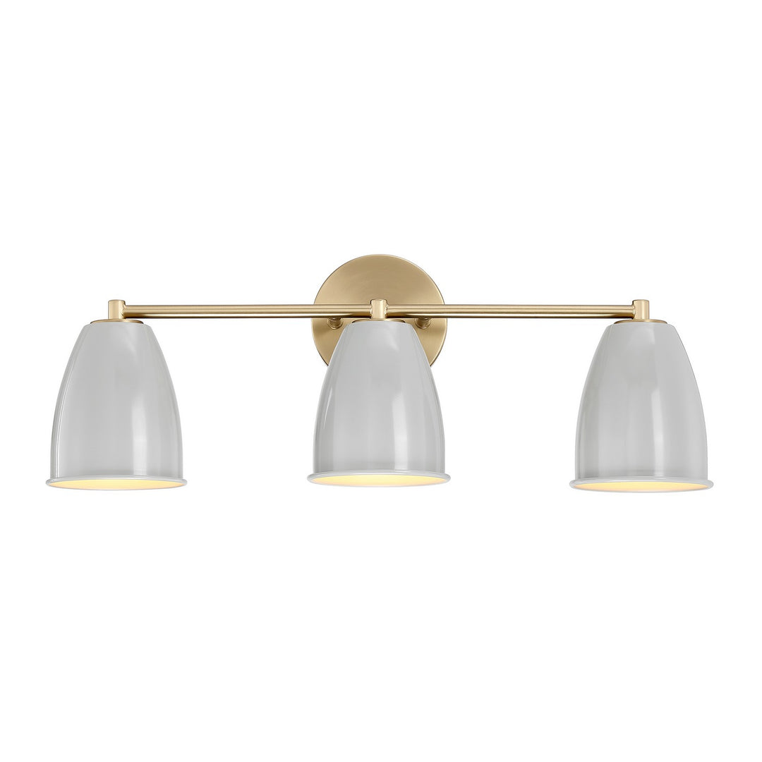 Designers Fountain Biba D287M-3B-BG Bath Vanity Light 24 in. wide - Brushed Gold