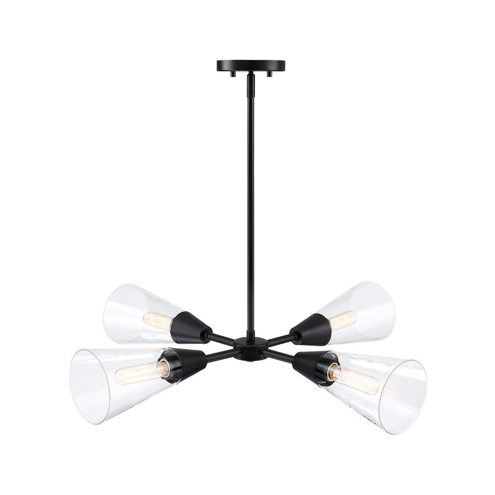 Designers Fountain Norro D290M-4CH-MB Chandelier Light - Matte Black