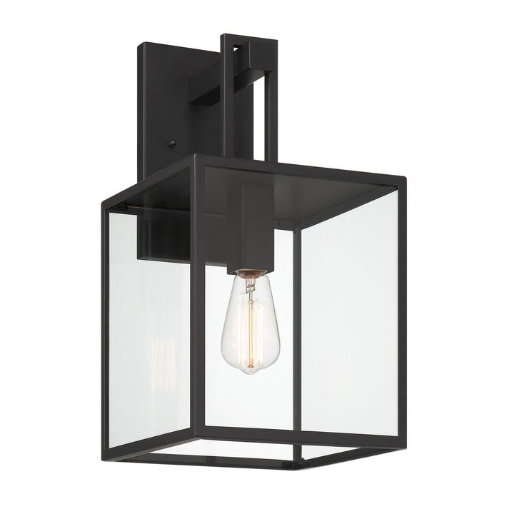 Designers Fountain D297M-9EW-MB Preston One Light Wall Lantern Outdoor Black