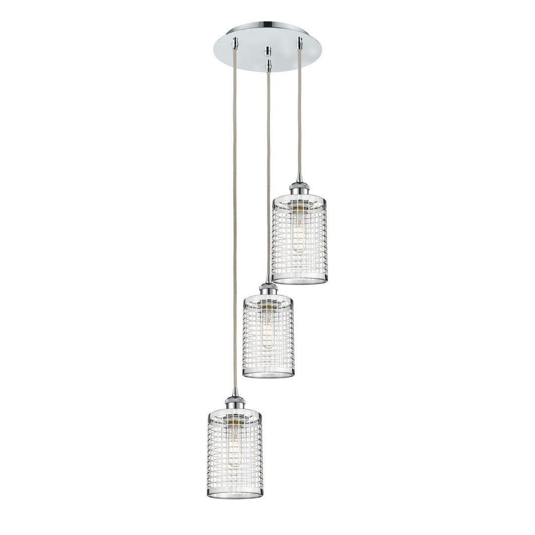 Innovations Downtown Urban 113B-3P-PC-M18-PC Chandelier Light - Polished Chrome