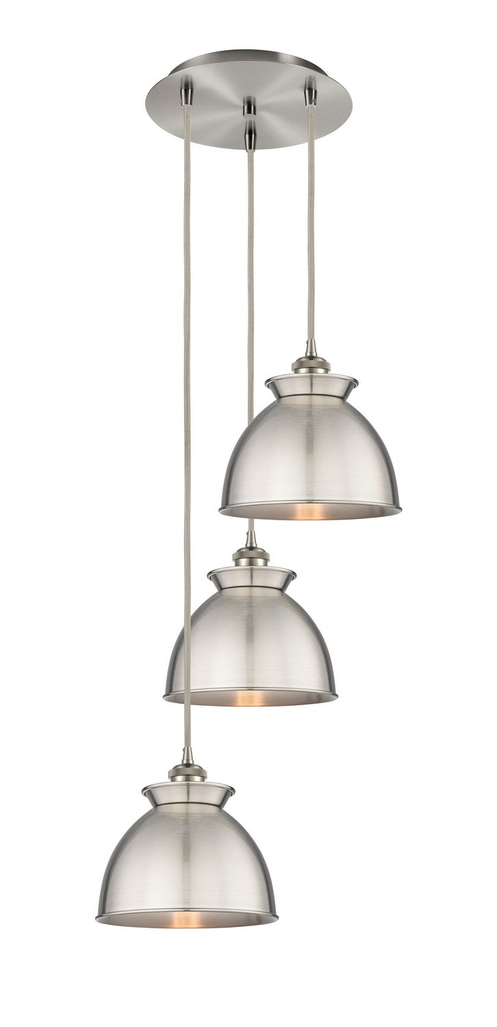 Innovations Downtown Urban 113B-3P-SN-M14-SN Chandelier Light - Brushed Satin Nickel