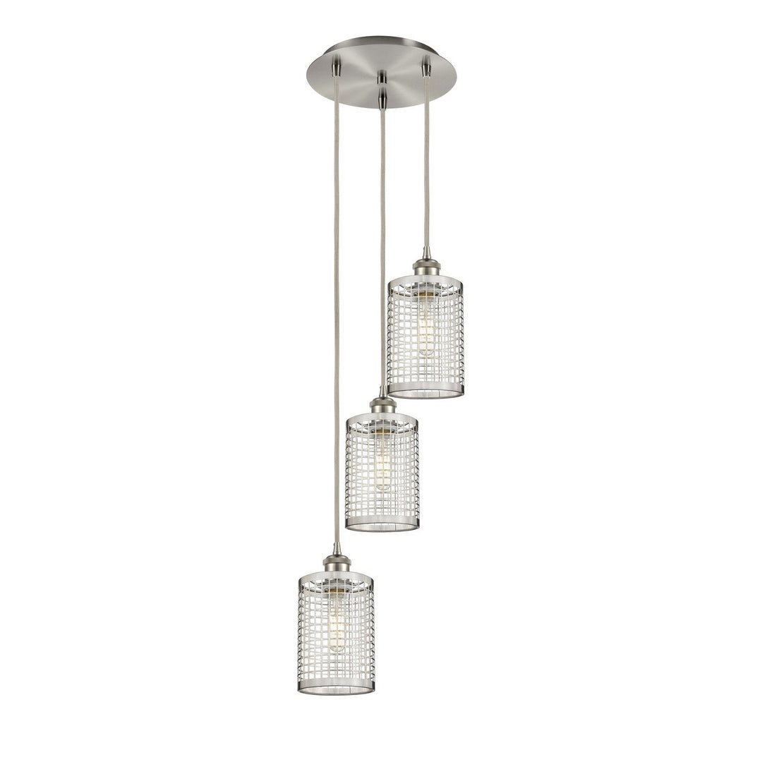 Innovations Downtown Urban 113B-3P-SN-M18-SN Chandelier Light - Brushed Satin Nickel
