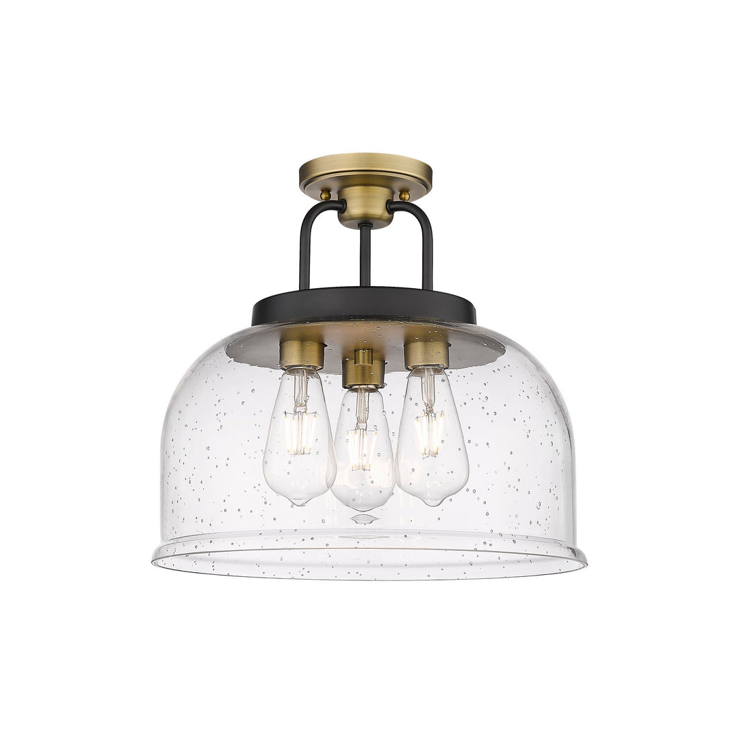 Innovations Downtown Urban 239-3C-BBB-G239-15SDY Ceiling Light - Black Brushed Brass