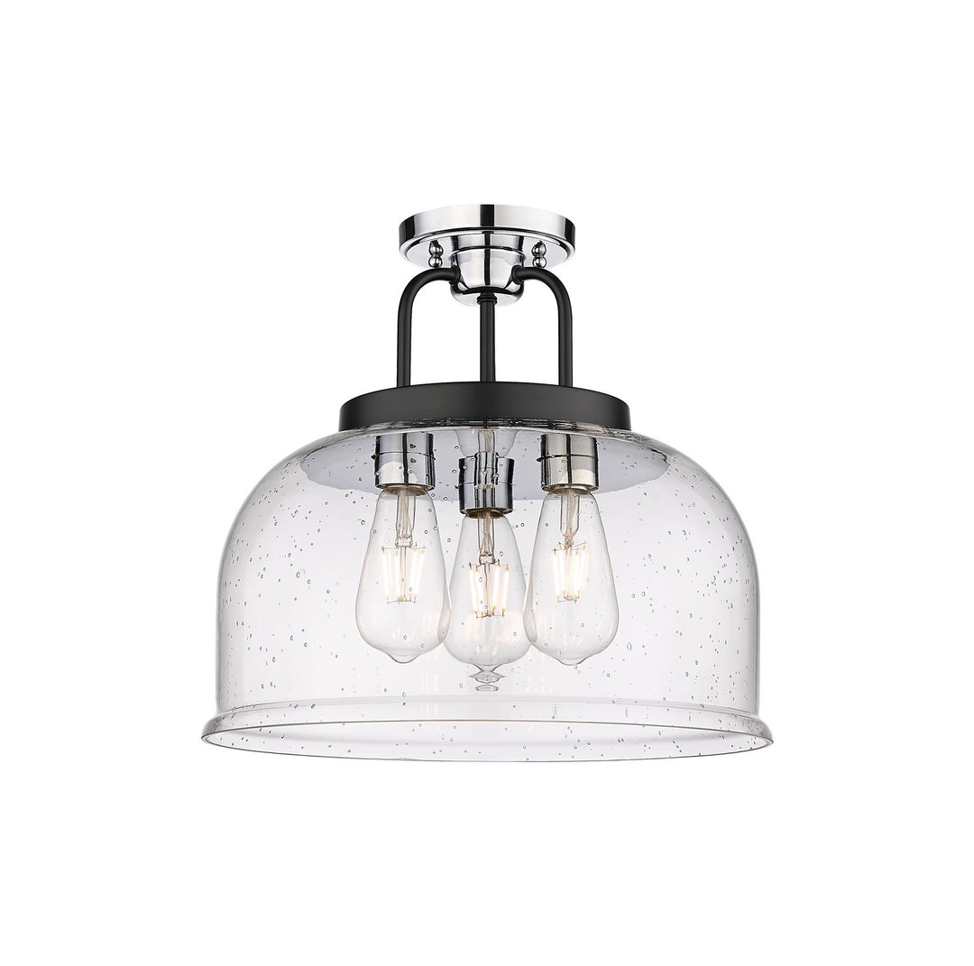 Innovations Downtown Urban 239-3C-BPC-G239-15SDY Ceiling Light - Black Polished Chrome