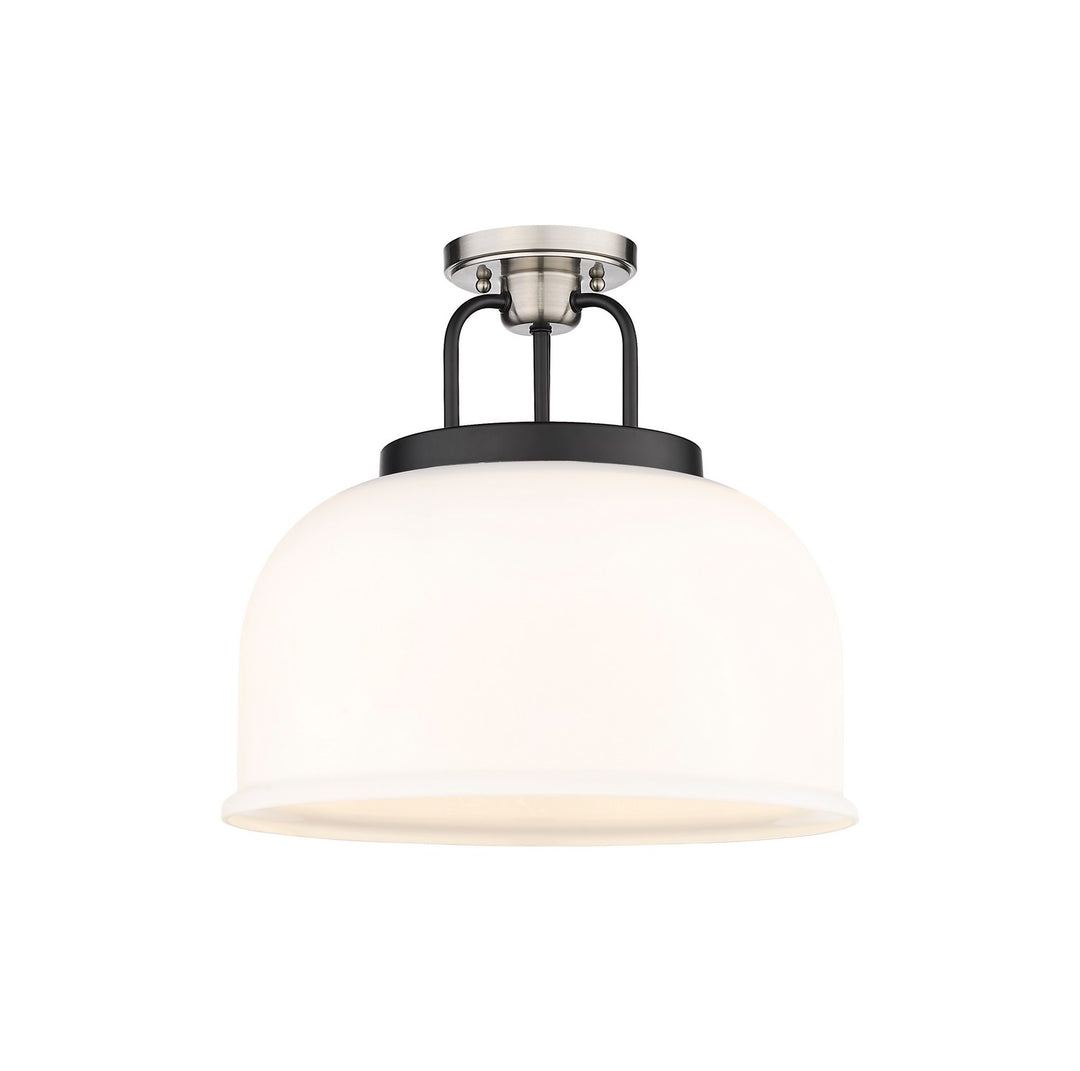 Innovations Downtown Urban 239-3C-BSN-G239-15WH Ceiling Light - Black Satin Nickel