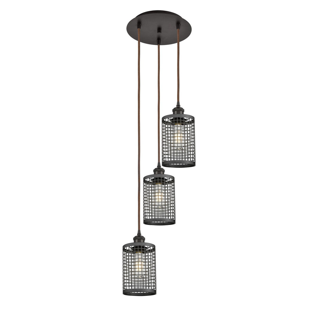Innovations Downtown Urban 113B-3P-OB-M18-OB Chandelier Light - Oil Rubbed Bronze