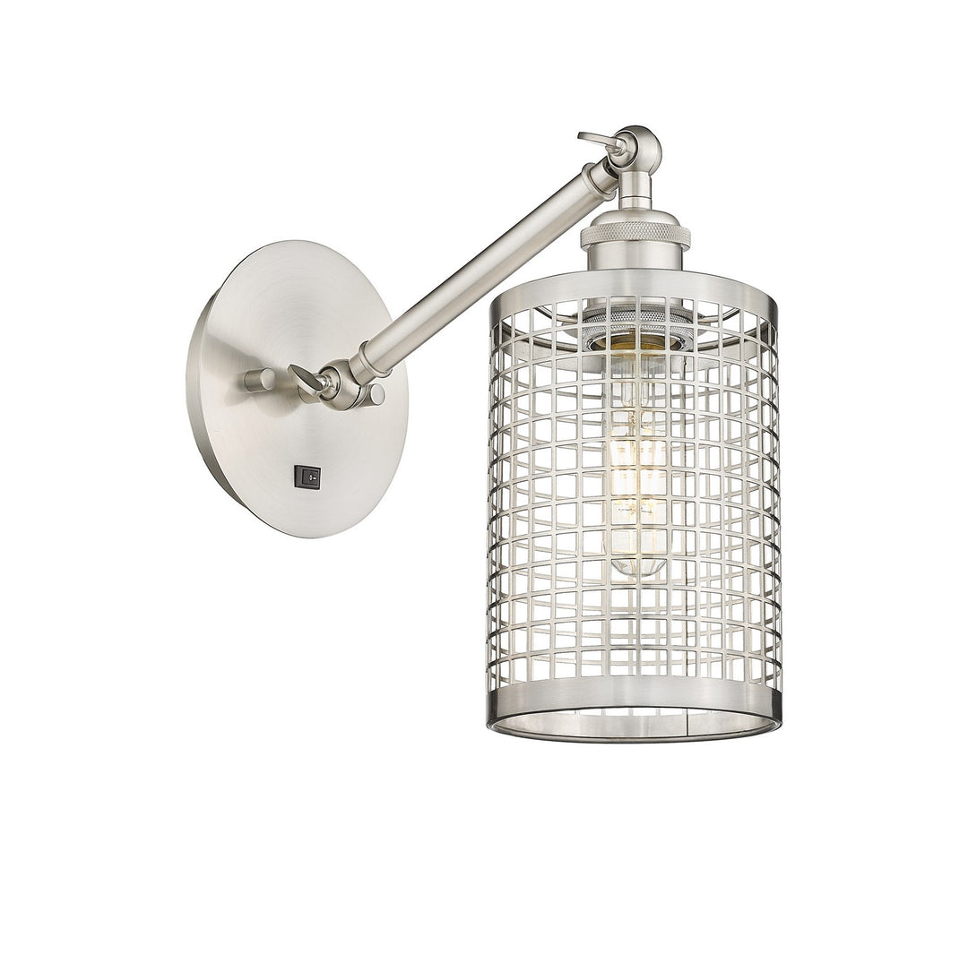 Innovations Downtown Urban 317-1W-SN-M18-SN Wall Sconce Light - Satin Nickel