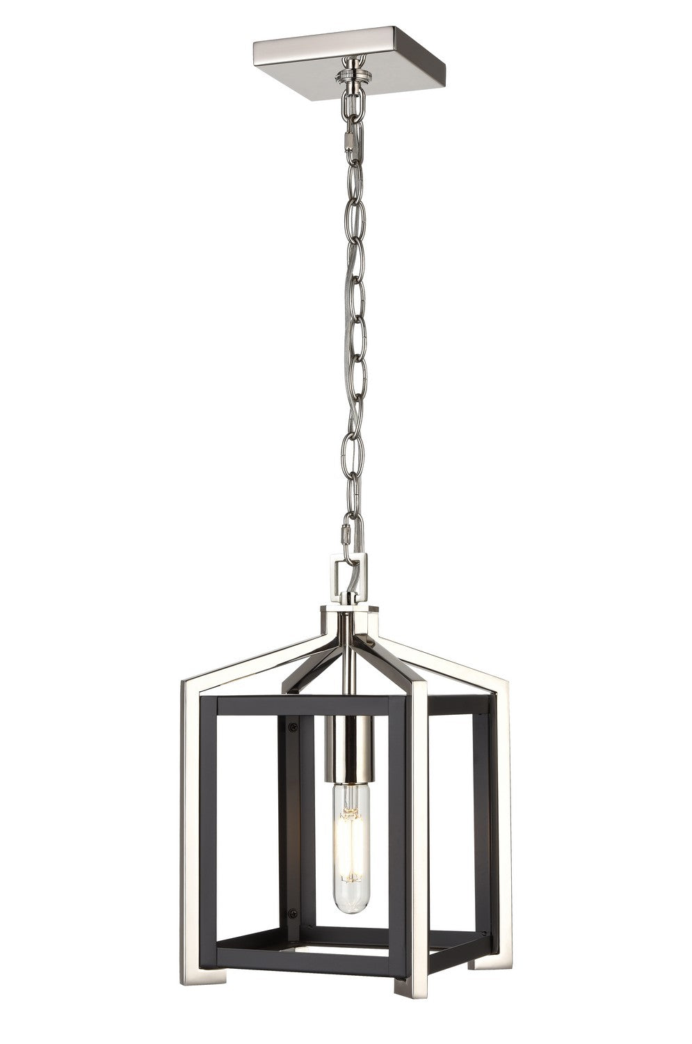 Innovations Downtown Urban 376-1P-BPN-8 Pendant Light - Black Polished Nickel