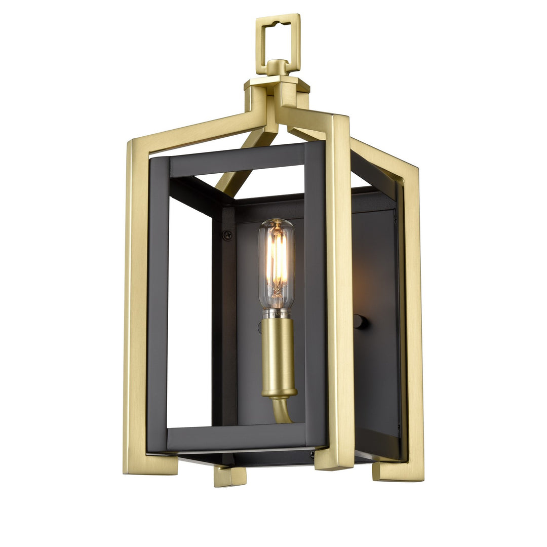 Innovations Downtown Urban 376-1W-BSB-6 Wall Sconce Light - Black Satin Brass