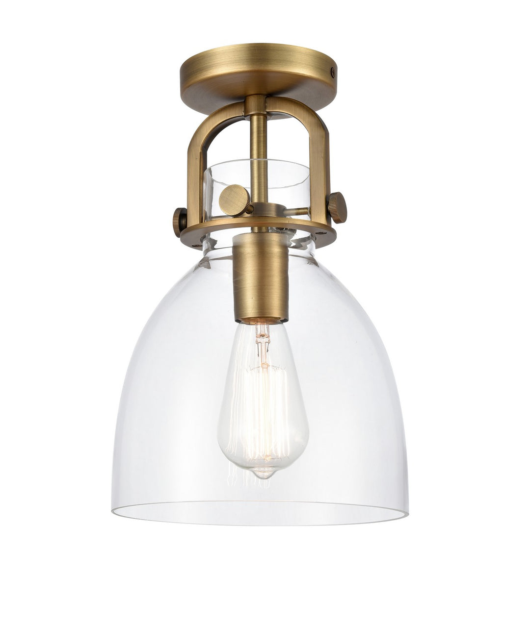 Innovations Downtown Urban 410-1F-BB-G412-8CL Ceiling Light - Brushed Brass
