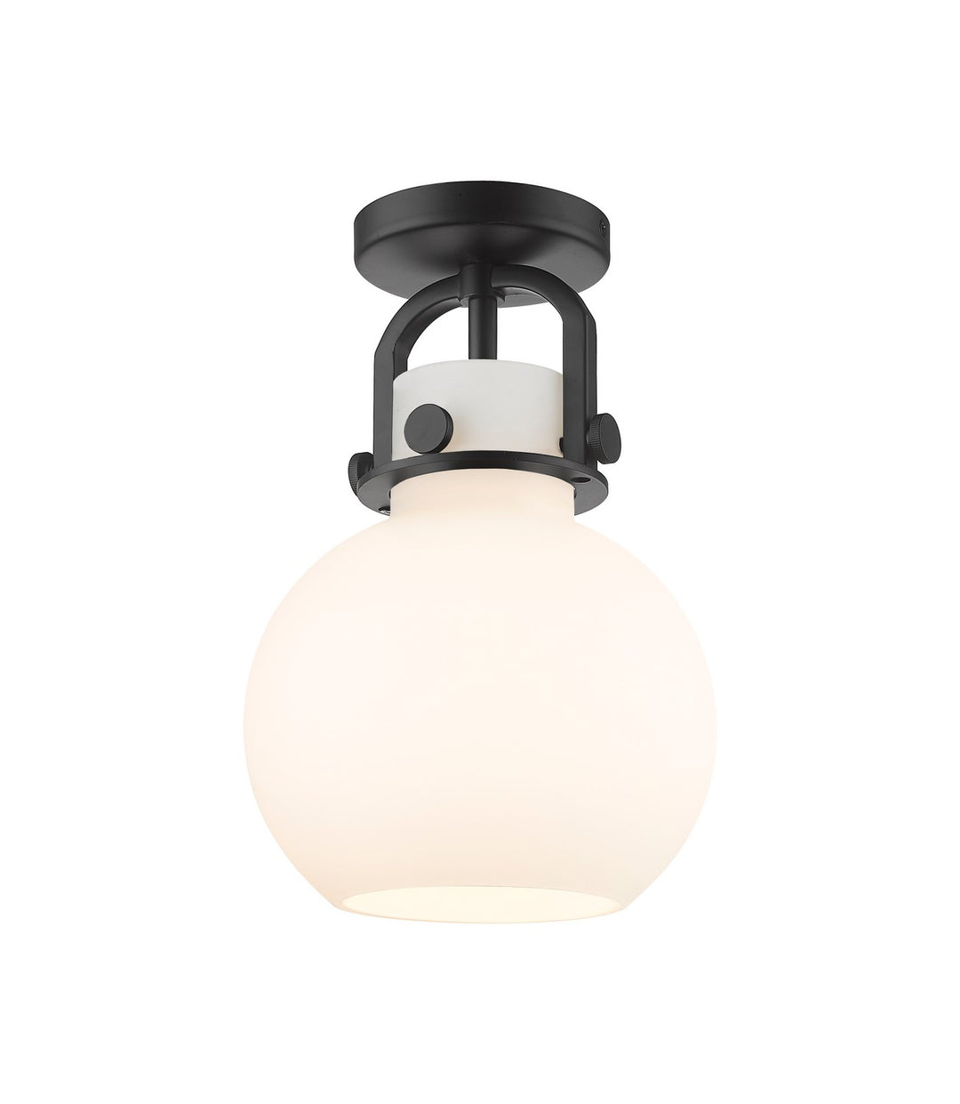 Innovations Downtown Urban 410-1F-BK-G410-8WH Ceiling Light - Matte Black