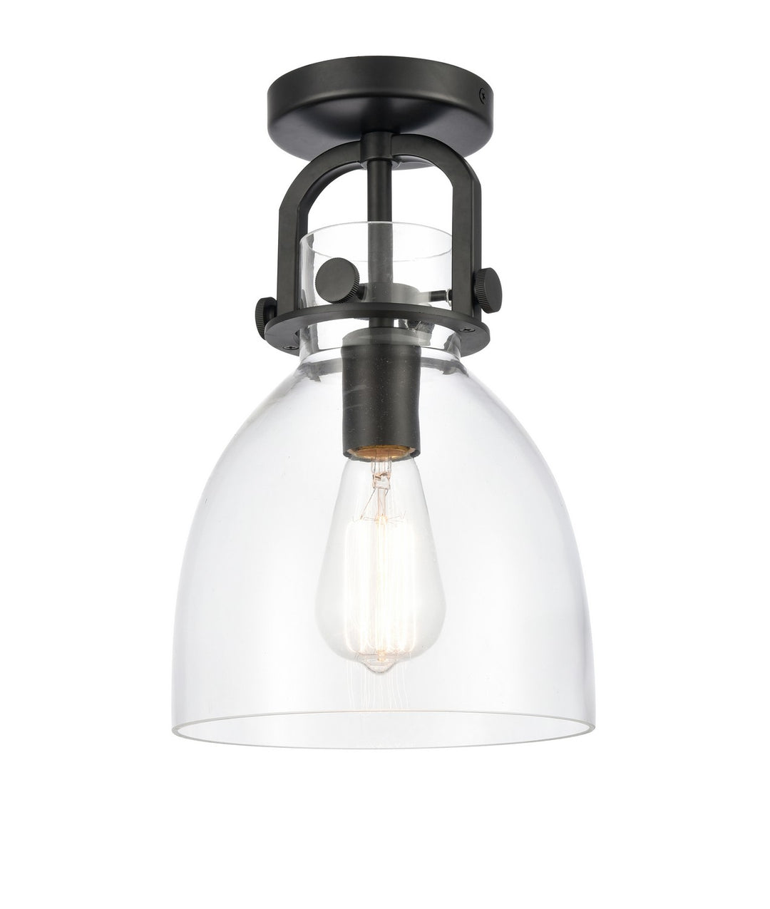 Innovations Downtown Urban 410-1F-BK-G412-8CL Ceiling Light - Matte Black