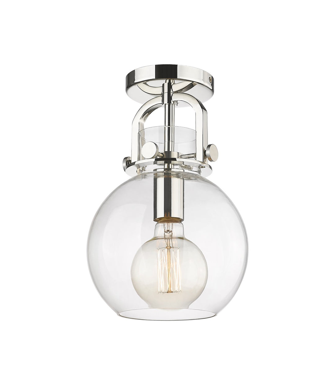 Innovations Downtown Urban 410-1F-PN-G410-8CL Ceiling Light - Polished Nickel