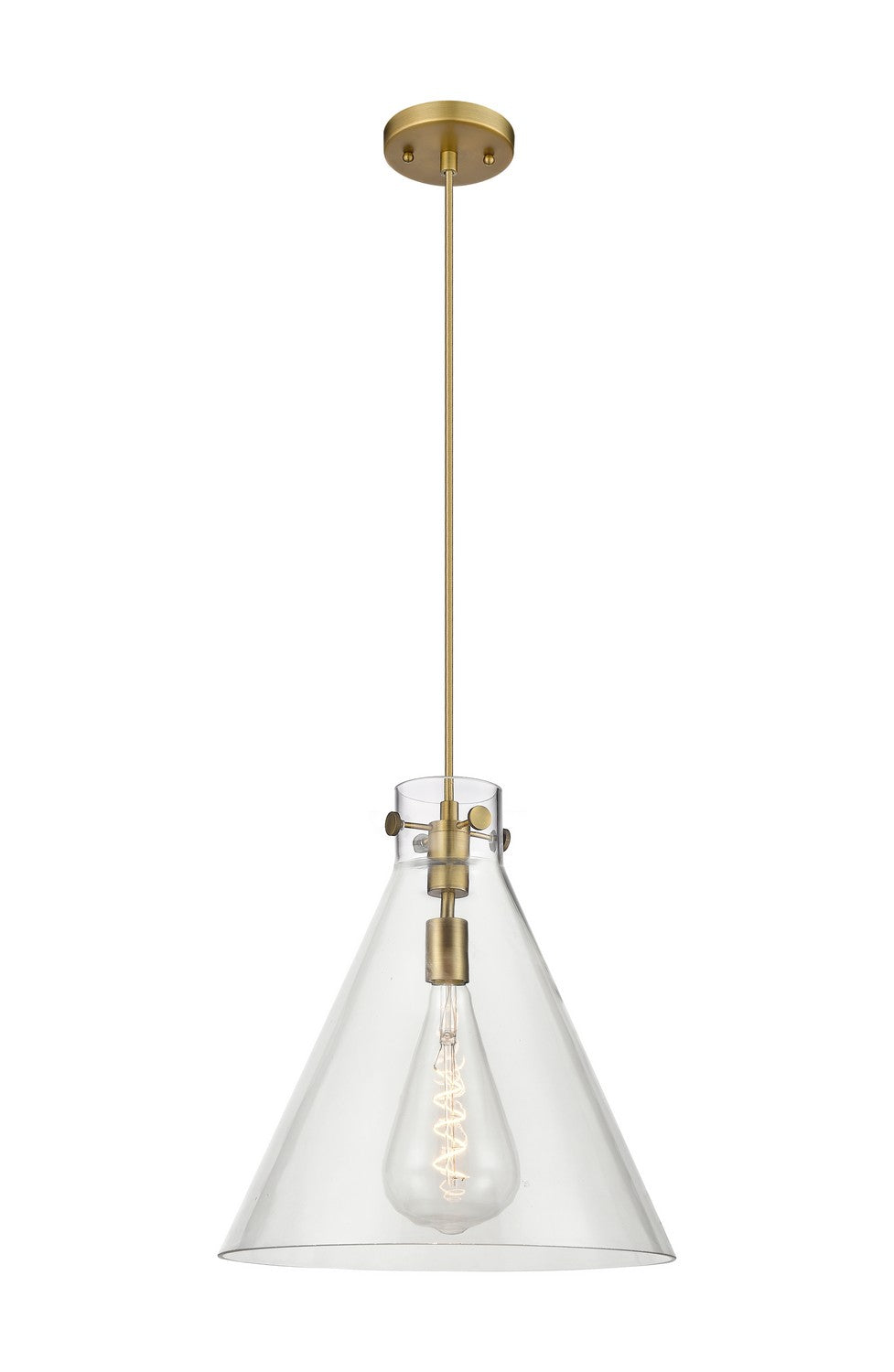 Innovations Downtown Urban 410-1PL-BB-G411-16CL Pendant Light - Brushed Brass