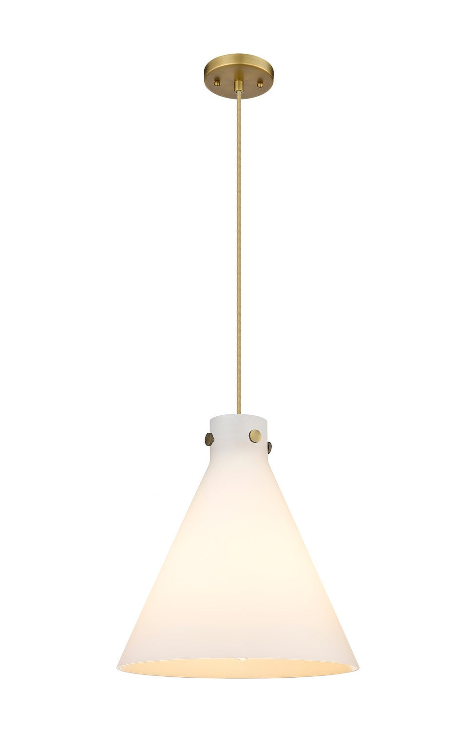 Innovations Downtown Urban 410-1PL-BB-G411-16WH Pendant Light - Brushed Brass