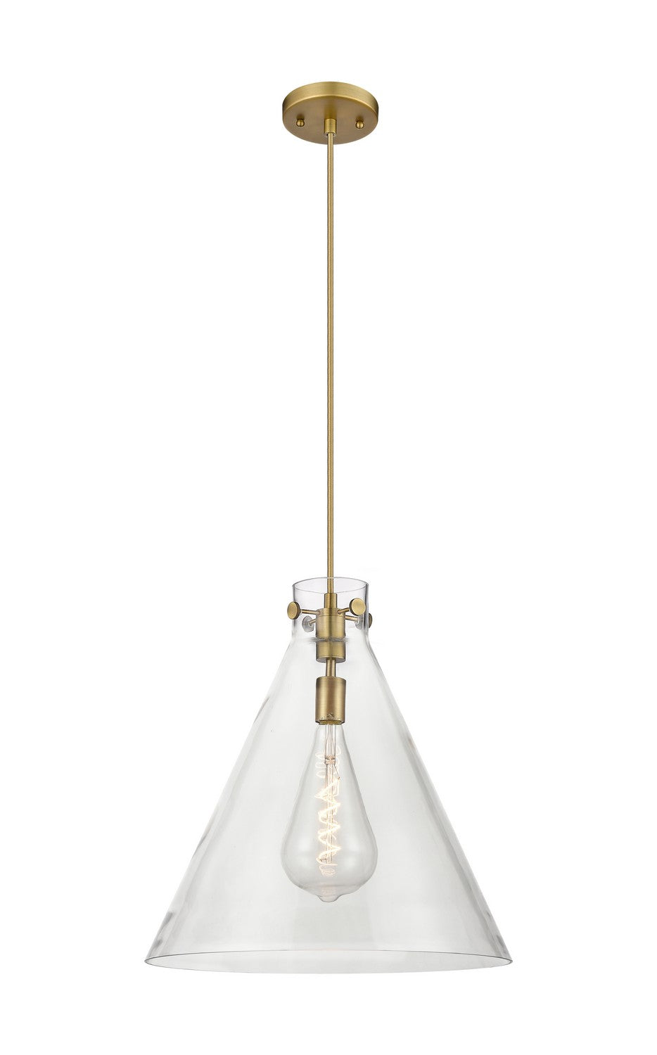 Innovations Downtown Urban 410-1PL-BB-G411-18CL Pendant Light - Brushed Brass
