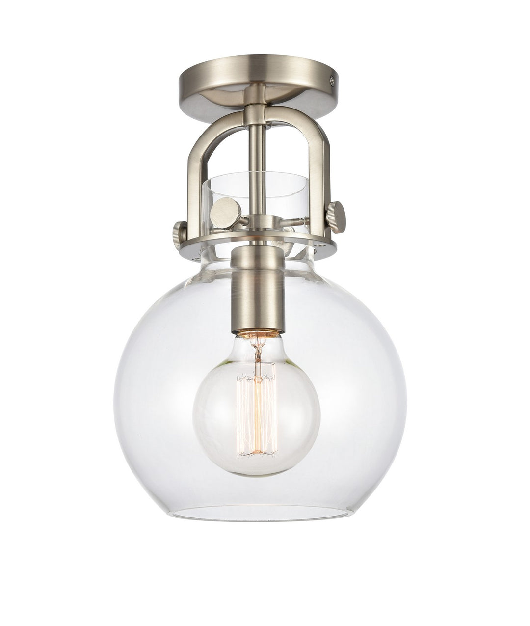 Innovations Downtown Urban 410-1F-SN-G410-8CL Ceiling Light - Satin Nickel
