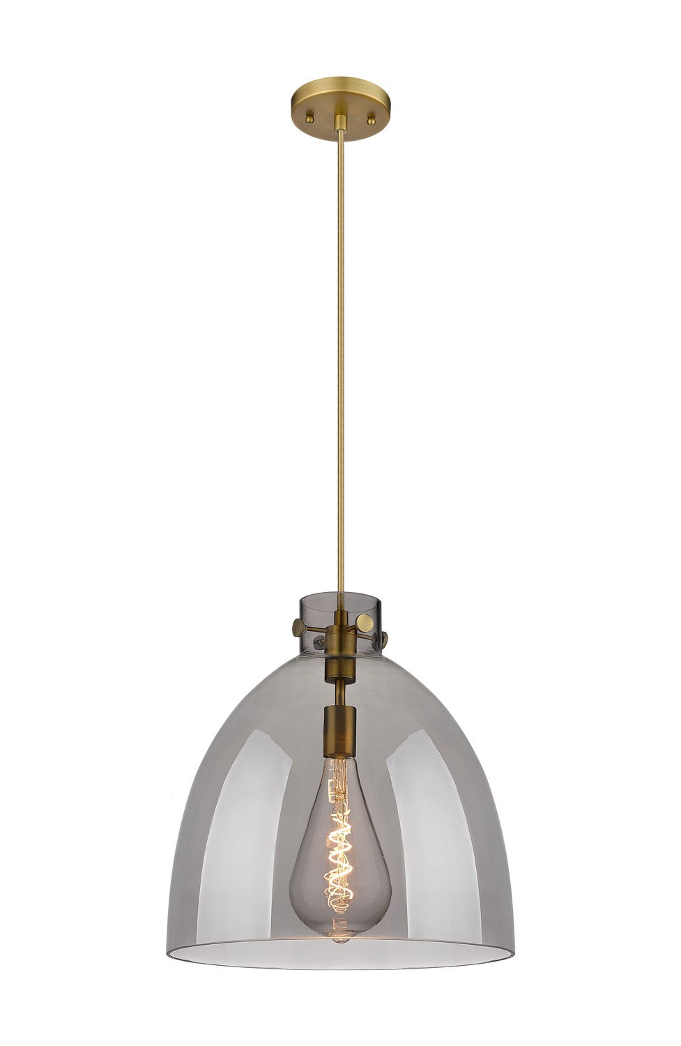 Innovations Downtown Urban 410-1PL-BB-G412-16SM Pendant Light - Brushed Brass