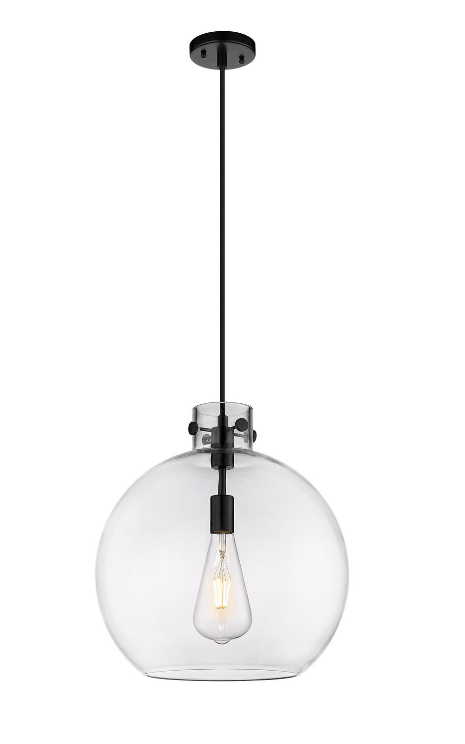 Innovations Downtown Urban 410-1PL-BK-G410-16CL Pendant Light - Matte Black