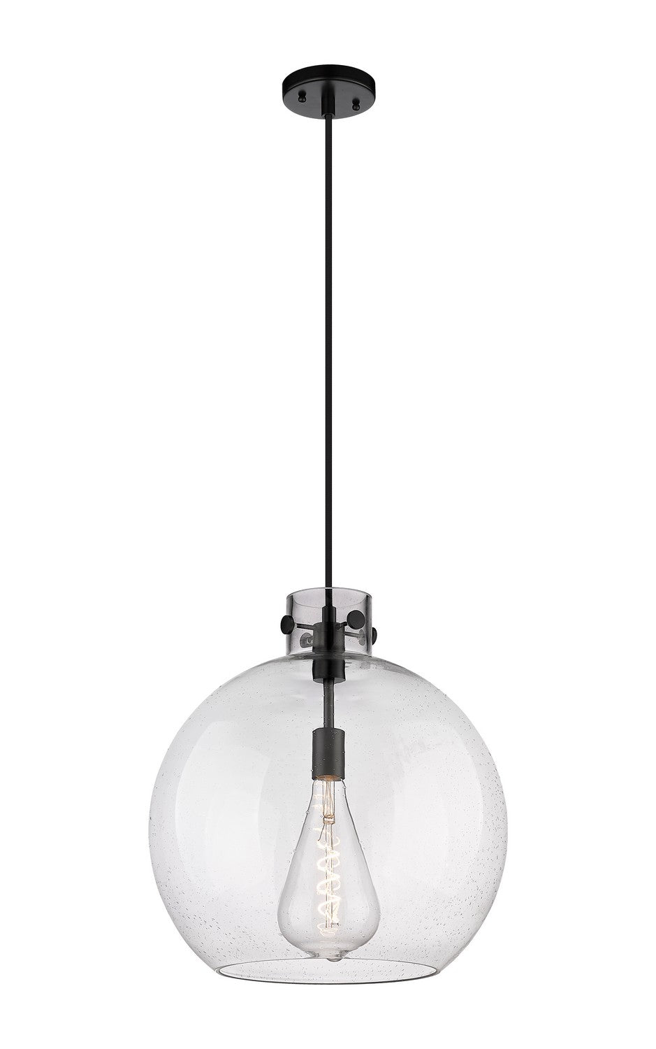 Innovations Newton 410-1PL-BK-G410-16SDY Pendant Light - Matte Black