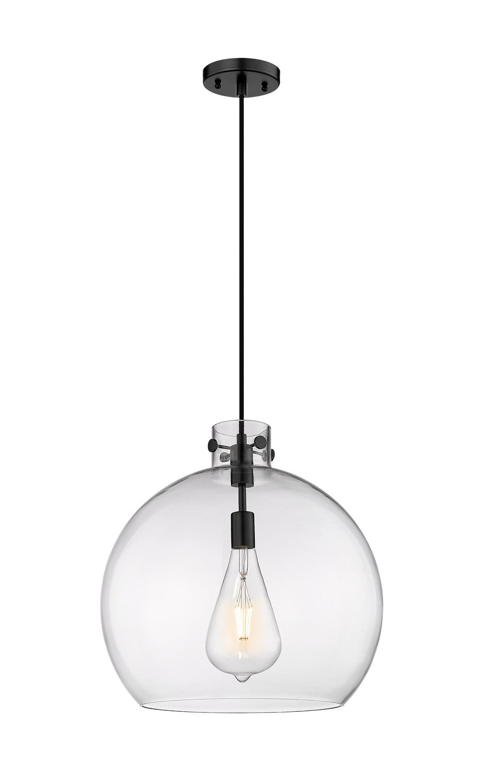Innovations Downtown Urban 410-1PL-BK-G410-18CL Pendant Light - Matte Black