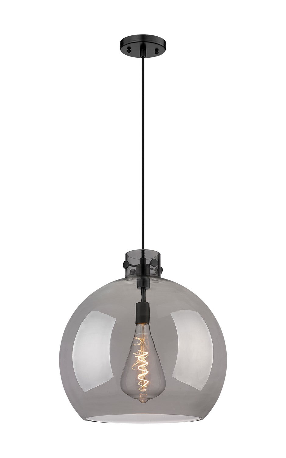 Innovations Newton 410-1PL-BK-G410-18SM Pendant Light - Matte Black