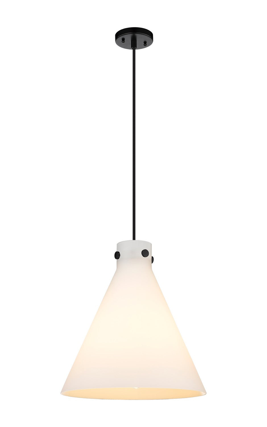 Innovations Downtown Urban 410-1PL-BK-G411-16WH Pendant Light - Matte Black