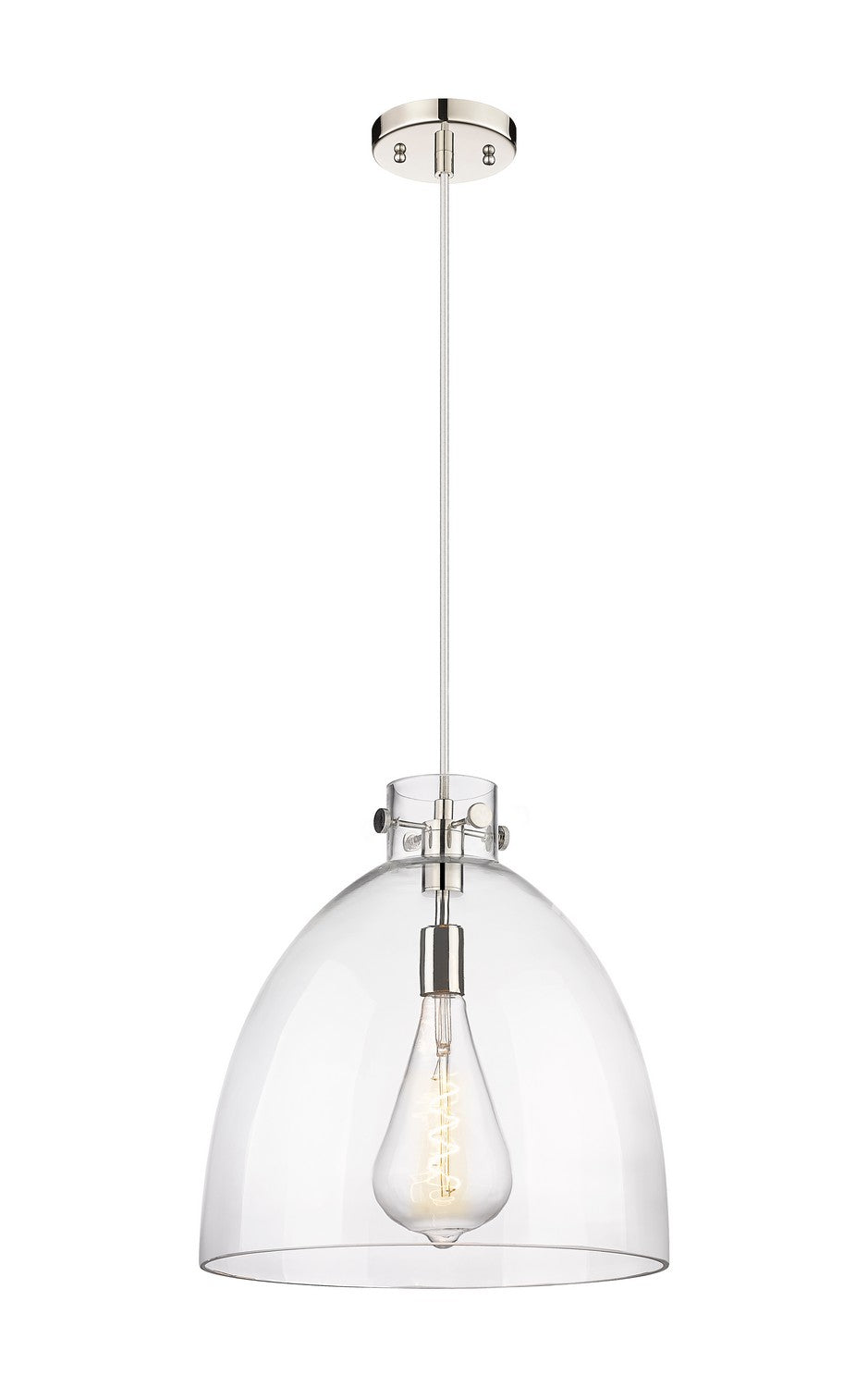 Innovations Downtown Urban 410-1PL-PN-G412-16CL Pendant Light - Polished Nickel