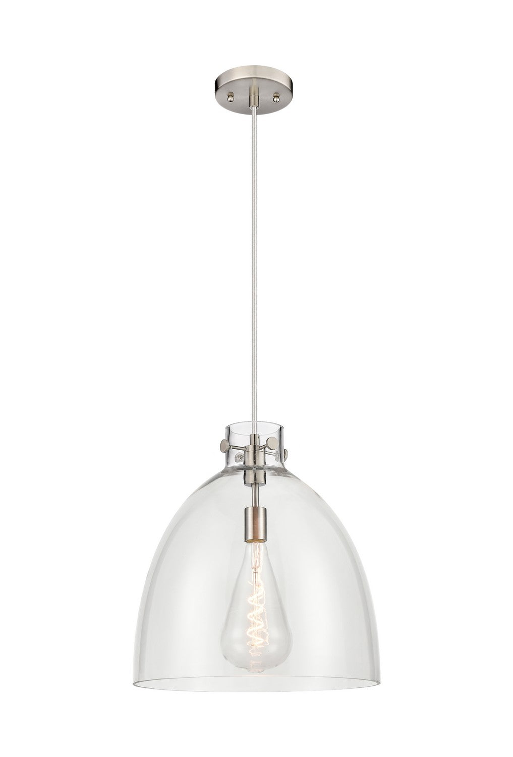 Innovations Downtown Urban 410-1PL-SN-G412-16CL Pendant Light - Satin Nickel