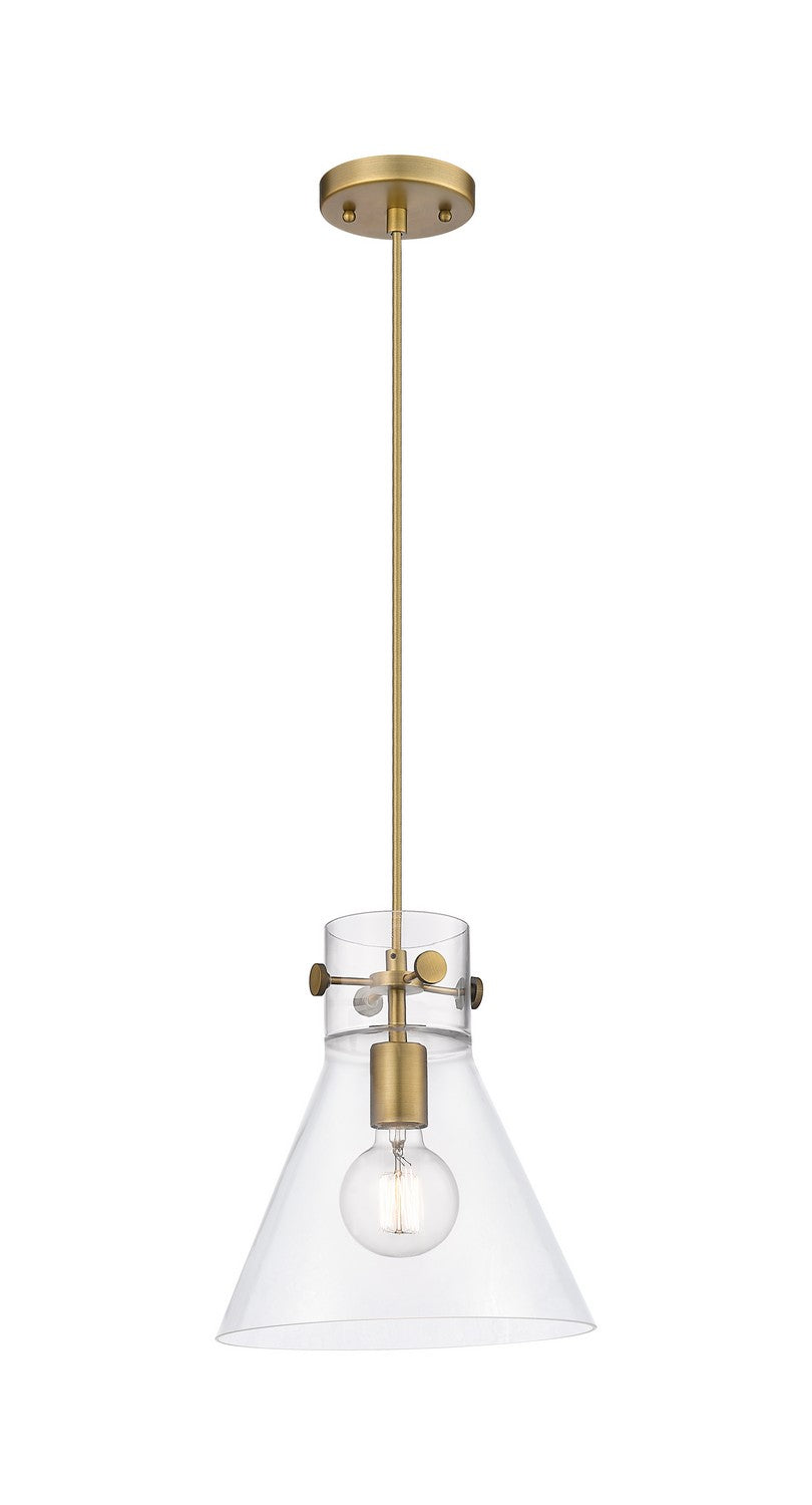 Innovations Downtown Urban 410-1PM-BB-G411-10CL Pendant Light - Brushed Brass