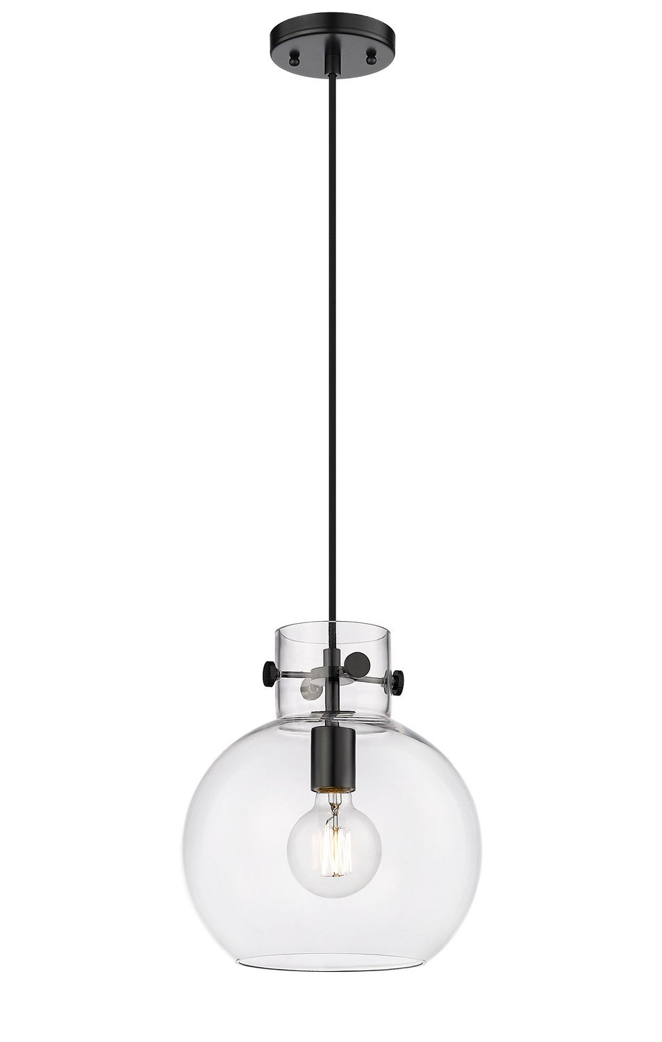 Innovations Downtown Urban 410-1PM-BK-G410-10CL Pendant Light - Matte Black