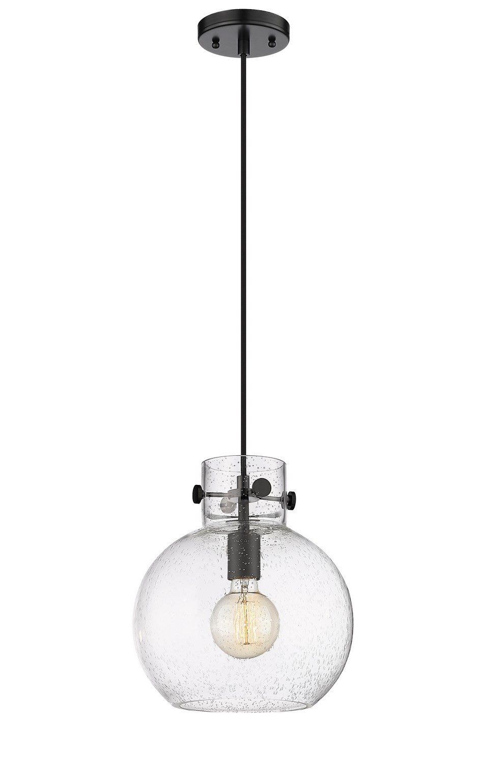 Innovations Newton 410-1PM-BK-G410-10SDY Pendant Light - Matte Black